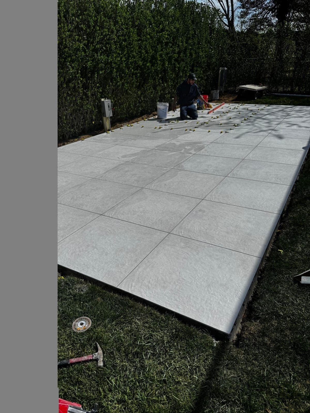 Outdoor tile patio work New Jersey